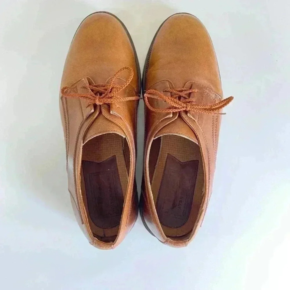 Bass Mens Oxford Dress Shoes Brown Leather Waterproof Lace Up 10 M main image 10